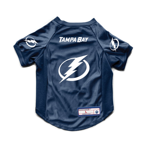 Tampa Bay Lightning Pet Jersey Stretch Size XL - Special Order