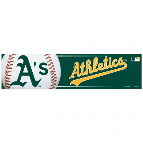 Oakland Athletics Decal 3x12 Bumper Strip Style - Special Order