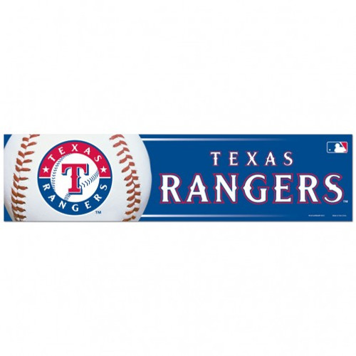 Texas Rangers Decal 3x12 Bumper Strip Style - Special Order