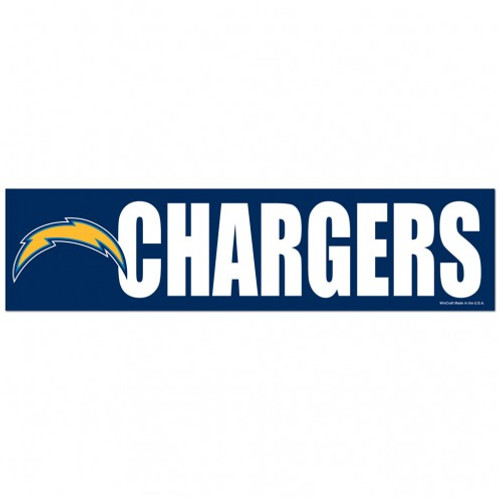 Los Angeles Chargers Decal 3x12 Bumper Strip Style - Special Order