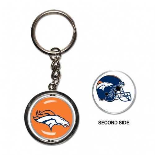 Denver Broncos Key Ring Spinner Style - Special Order