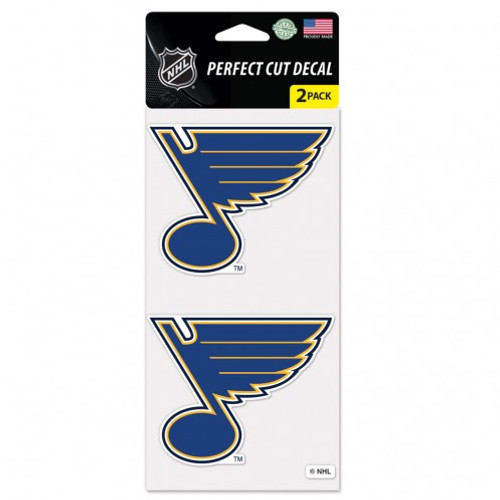 St. Louis Blues Decal 4x4 Perfect Cut Set of 2