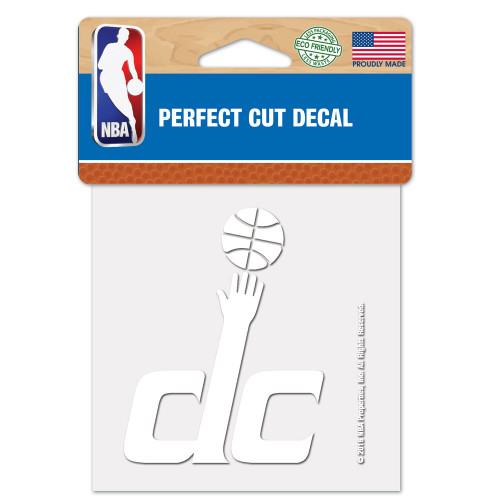Washington Wizards Decal 4x4 Perfect Cut White - Special Order