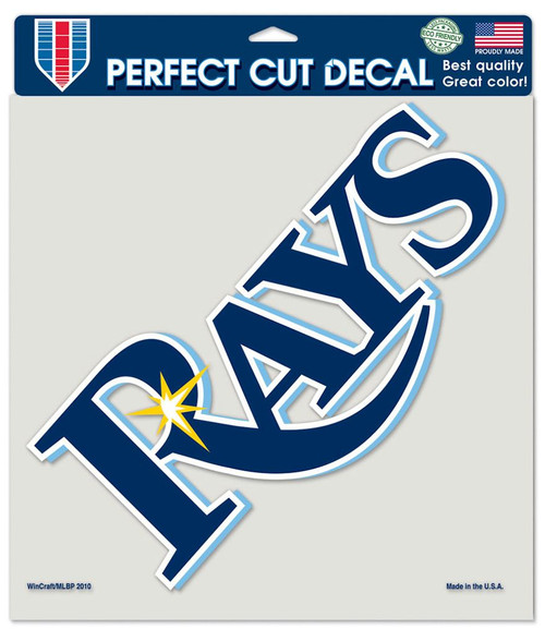 Tampa Bay Rays Decal 8x8 Perfect Cut Color - Special Order