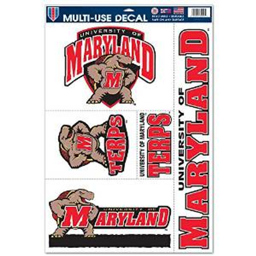 Maryland Terrapins Decal 11x17 Multi Use - Special Order