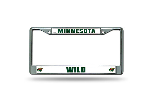 Minnesota Wild License Plate Frame Chrome