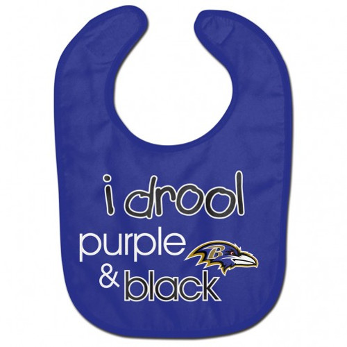 Baltimore Ravens Baby Bib All Pro Style I Drool Design - Special Order