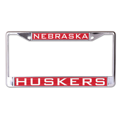 Nebraska Cornhuskers License Plate Frame Inlaid Style - Special Order