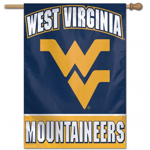 West Virginia Mountaineers Banner 28x40 Vertical - Special Order