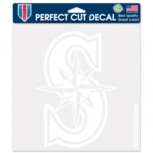 Seattle Mariners Decal 8x8 Die Cut White - Special Order