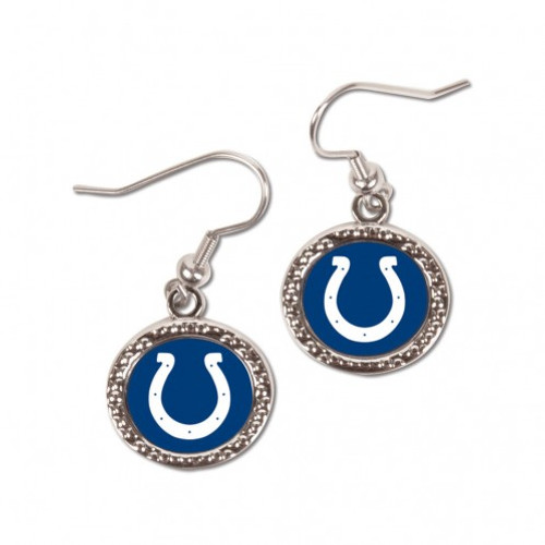 Indianapolis Colts Earrings Round Style - Special Order