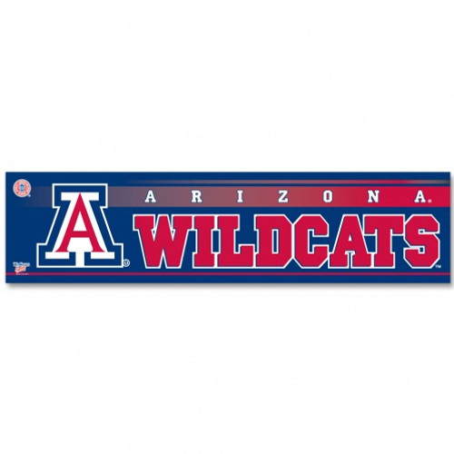 Arizona Wildcats Decal 3x12 Bumper Strip Style - Special Order