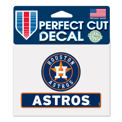 Houston Astros Decal 4.5x5.75 Perfect Cut Color - Special Order