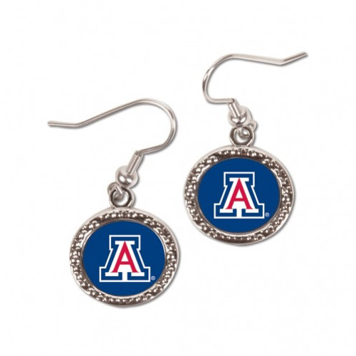 Arizona Wildcats Earrings Round Style - Special Order