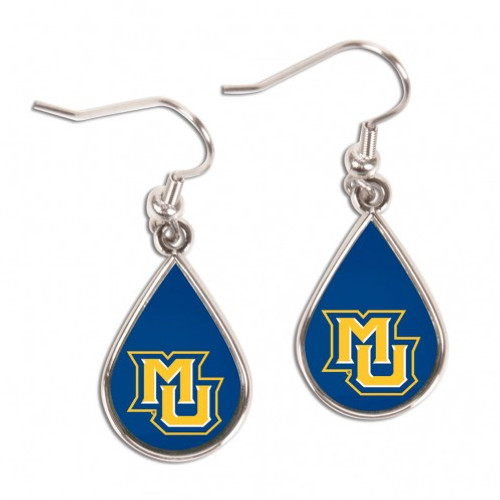 Marquette Golden Eagles Earrings Tear Drop Style - Special Order