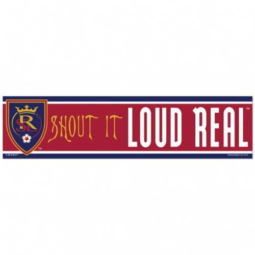 Real Salt Lake Decal 3x12 Bumper Strip Style - Special Order