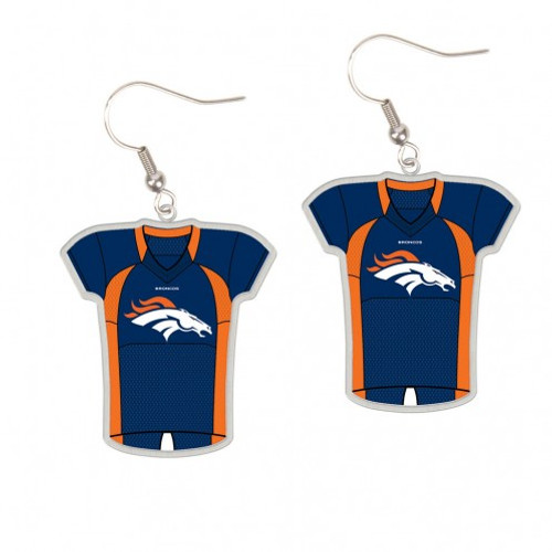 Denver Broncos Earrings Jersey Style - Special Order