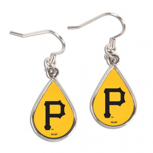 Pittsburgh Pirates Earrings Tear Drop Style - Special Order