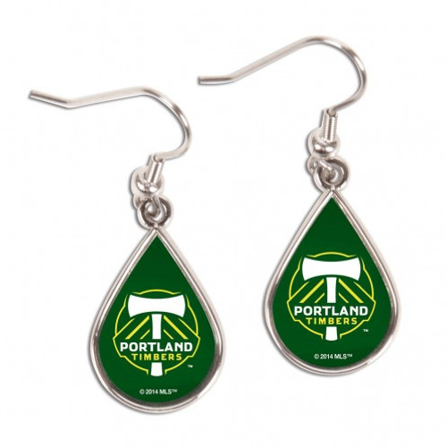 Portland Timbers Earrings Tear Drop Style - Special Order