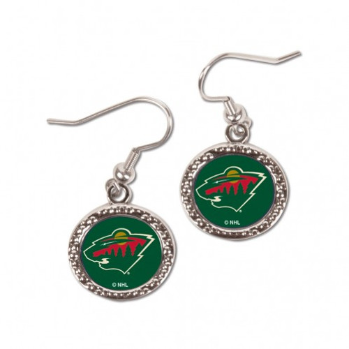 Minnesota Wild Earrings Round Style - Special Order