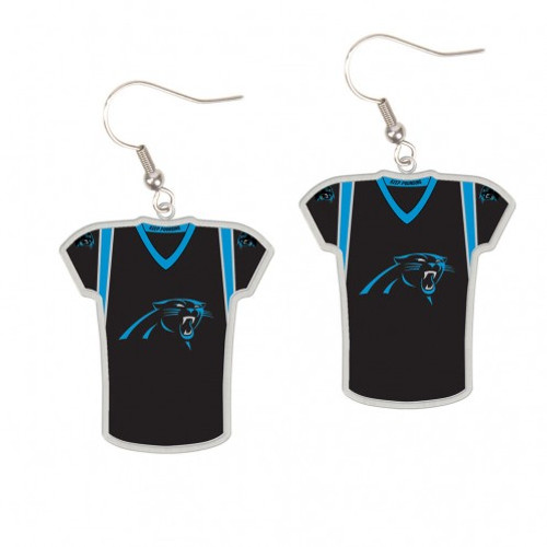 Carolina Panthers Earrings Jersey Style - Special Order