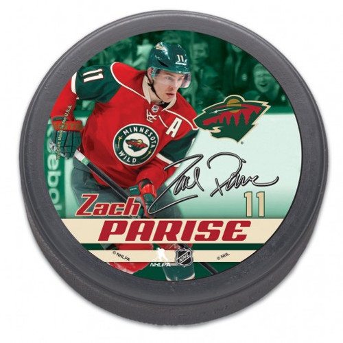 Minnesota Wild Hockey Puck - Zach Parise - Special Order