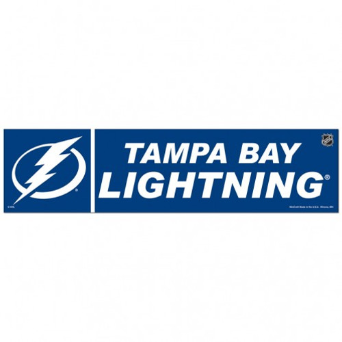 Tampa Bay Lightning Decal 3x12 Bumper Strip Style - Special Order