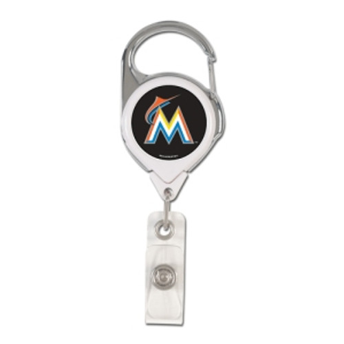 Miami Marlins Retractable Premium Badge Holder - Special Order