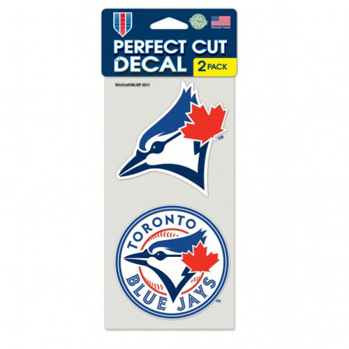 Toronto Blue Jays Decal 4x4 Die Cut Set of 2