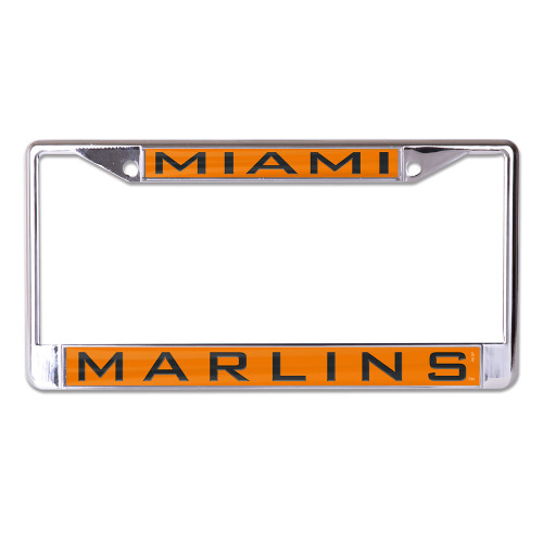 Miami Marlins License Plate Frame - Inlaid - Special Order