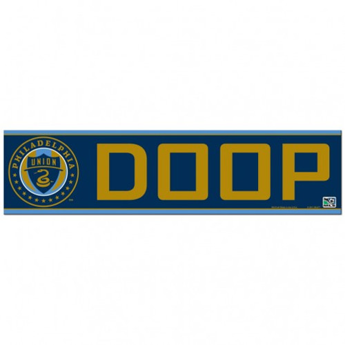 Philadelphia Union Decal 3x12 Bumper Strip Style DOOP Design - Special Order