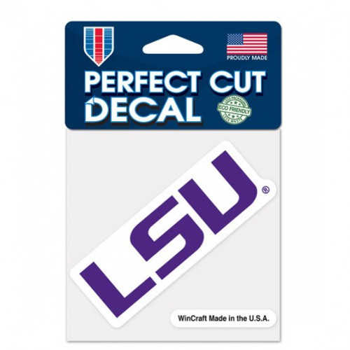 LSU Tigers Decal 4x4 Perfect Cut Color - Special Order