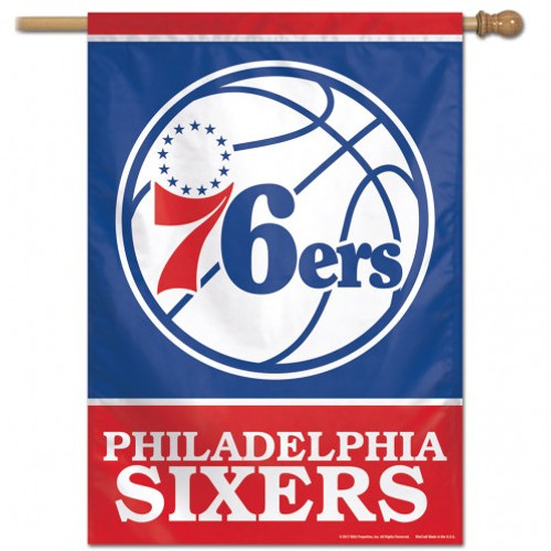 Philadelphia 76ers Banner 28x40 Vertical