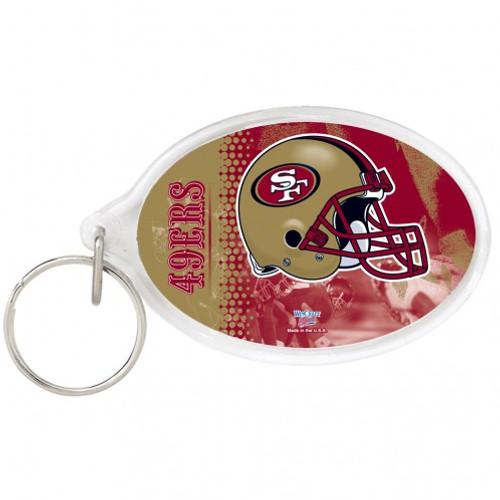San Francisco 49ers Key Ring Acrylic Carded - Special Order