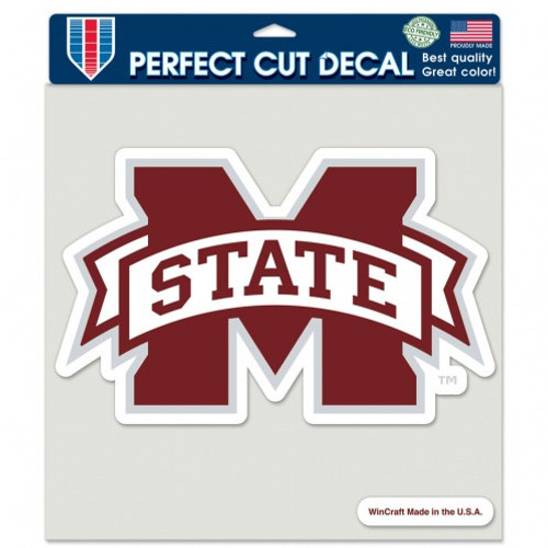 Mississippi State Bulldogs Decal 8x8 Die Cut Color