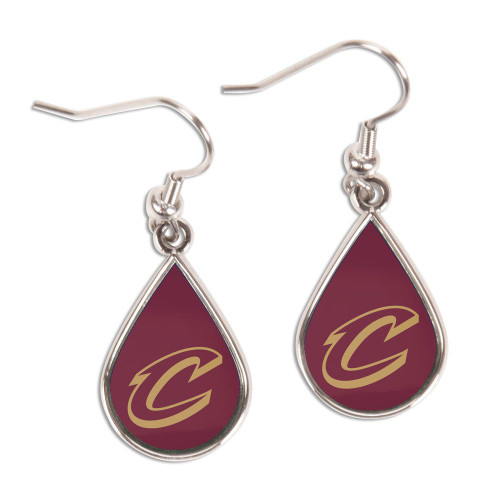 Cleveland Cavaliers Earrings Tear Drop Style - Special Order