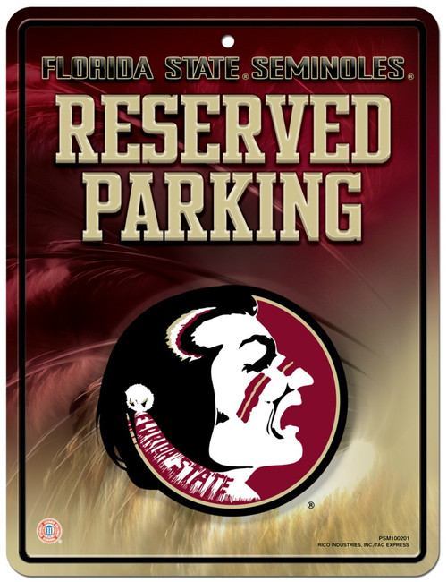 Florida State Seminoles Metal Parking Sign - Special Order