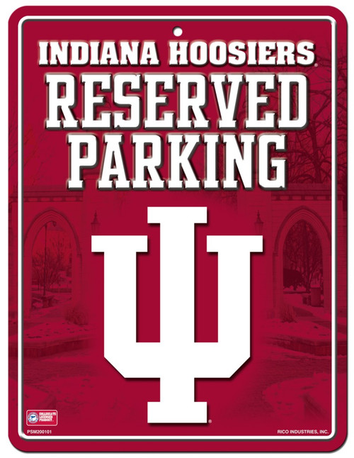 Indiana Hoosiers Metal Parking Sign - Special Order