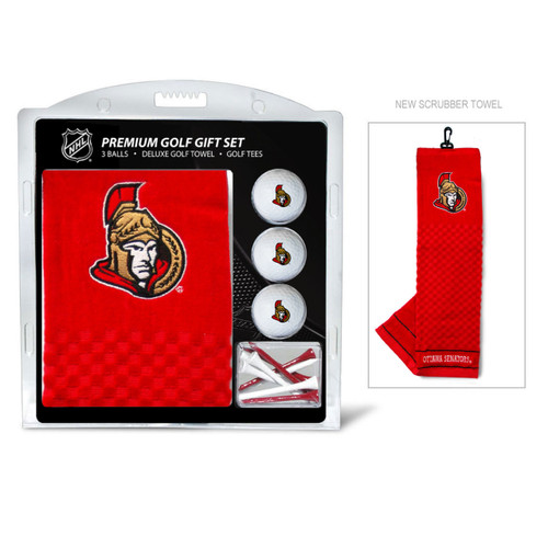 Ottawa Senators Golf Gift Set with Embroidered Towel - Special Order