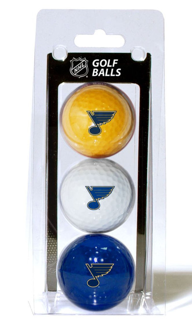 St. Louis Blues 3 Pack of Golf Balls - Special Order