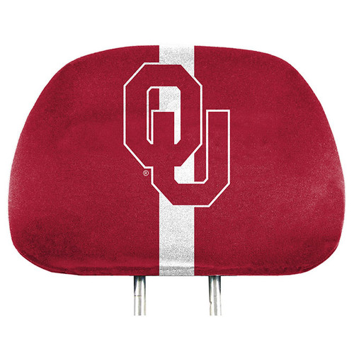 Oklahoma Sooners Headrest Covers Full Printed Style - Special Order