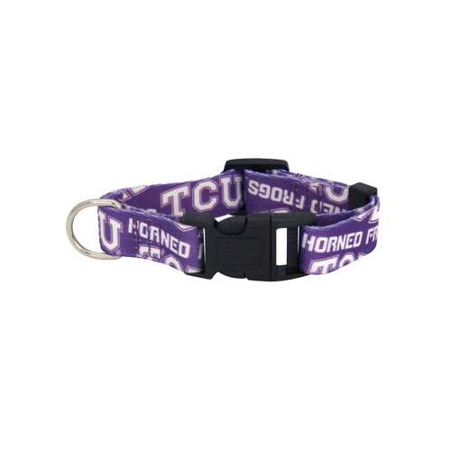 TCU Horned Frogs Pet Collar Size M - Special Order