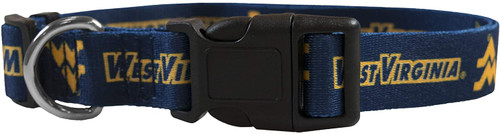 West Virginia Mountaineers Pet Collar Size L - Special Order