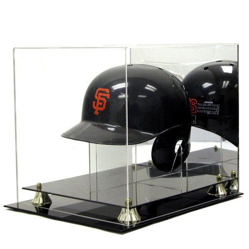 Deluxe Acrylic Full Size Batting Helmet Display Case with Stand - Special Order