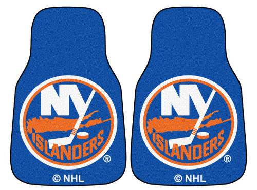 New York Islanders Car Mats Printed Carpet 2 Piece Set - Special Order