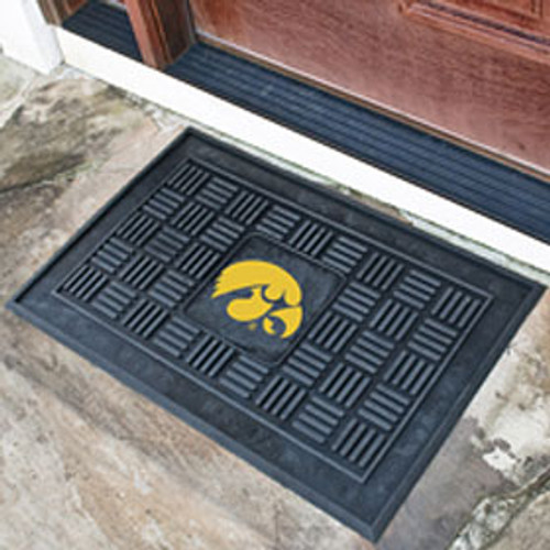 Iowa Hawkeyes Door Mat Medallion 19x30 - Special Order