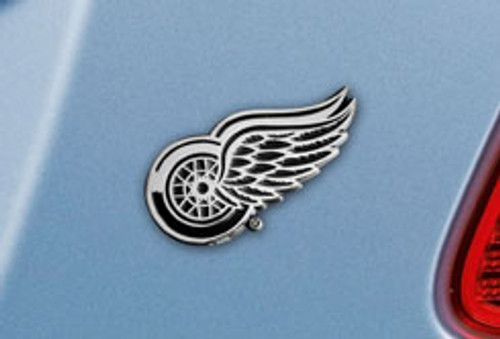 Detroit Red Wings Auto Emblem Premium Metal Chrome - Special Order