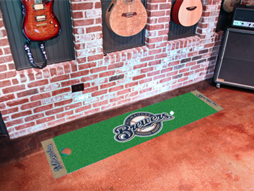 Milwaukee Brewers Putting Green Mat - Special Order