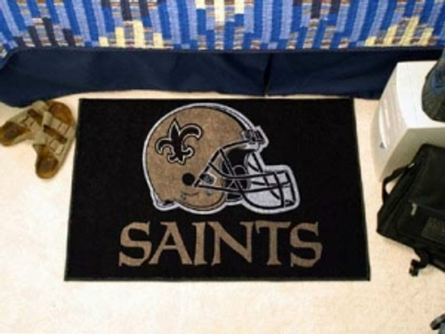 New Orleans Saints Rug - Starter Style, Helmet Design - Special Order