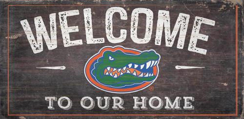 Florida Gators Sign Wood 6x12 Welcome To Our Home Design - Special Order